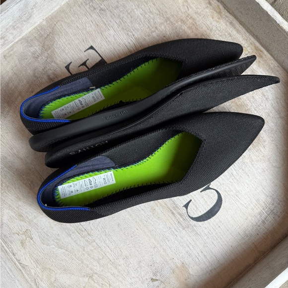 Rothy's Women's Flats in Black pointed toe, career office size 10 - Picture 10 of 12